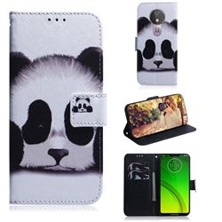 Sleeping Panda PU Leather Wallet Case for Motorola Moto G7 Power