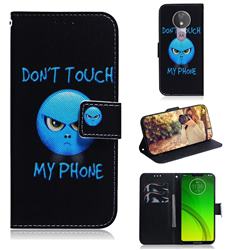 Not Touch My Phone PU Leather Wallet Case for Motorola Moto G7 Power
