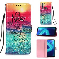 Colorful Dream Catcher 3D Painted Leather Wallet Case for Motorola Moto G8 Power Lite