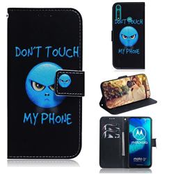 Not Touch My Phone PU Leather Wallet Case for Motorola Moto G8 Power Lite