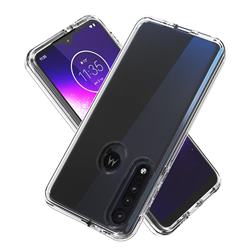 Transparent 2 in 1 Drop-proof Cell Phone Back Cover for Motorola Moto G8 Play