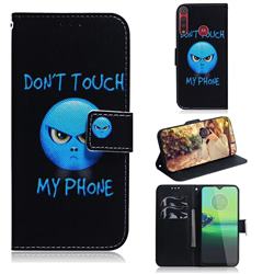 Not Touch My Phone PU Leather Wallet Case for Motorola Moto G8 Play