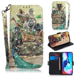 Beast Zoo 3D Painted Leather Wallet Phone Case for Motorola Moto G9 Play