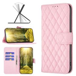 Binfen Color BF-14 Fragrance Protective Wallet Flip Cover for Motorola Moto G Play(2023) - Pink