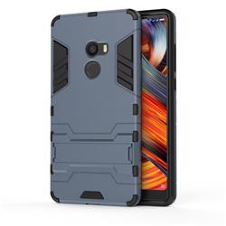 Armor Premium Tactical Grip Kickstand Shockproof Dual Layer Rugged Hard Cover for Xiaomi Mi Mix 2 - Navy