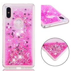 Dynamic Liquid Glitter Quicksand Sequins TPU Phone Case for Xiaomi Mi Mix 2S - Rose