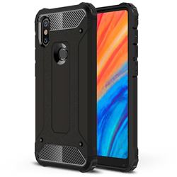 King Kong Armor Premium Shockproof Dual Layer Rugged Hard Cover for Xiaomi Mi Mix 2S - Black Gold