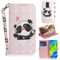 Heart Cat 3D Painted Leather Wallet Phone Case for Xiaomi Redmi 10X 4G
