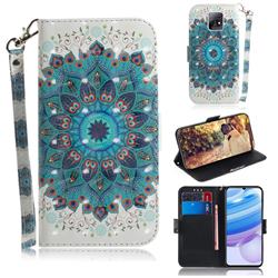 Peacock Mandala 3D Painted Leather Wallet Phone Case for Xiaomi Redmi 10X 5G