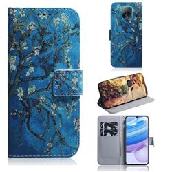 Apricot Tree PU Leather Wallet Case for Xiaomi Redmi 10X Pro 5G