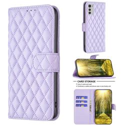 Binfen Color BF-14 Fragrance Protective Wallet Flip Cover for Motorola Moto E32 - Purple