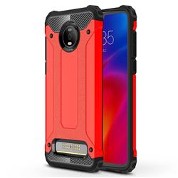 King Kong Armor Premium Shockproof Dual Layer Rugged Hard Cover for Motorola Moto Z4 Play - Big Red
