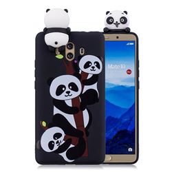 Ascended Panda Soft 3D Climbing Doll Soft Case for Huawei Mate 10 (5.9 inch, front Fingerprint)