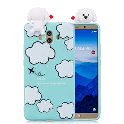 Cute Cloud Girl Soft 3D Climbing Doll Soft Case for Huawei Mate 10 (5.9 inch, front Fingerprint)
