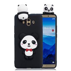 Red Bow Panda Soft 3D Climbing Doll Soft Case for Huawei Mate 10 (5.9 inch, front Fingerprint)