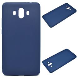 Candy Soft Silicone Protective Phone Case for Huawei Mate 10 (5.9 inch, front Fingerprint) - Dark Blue