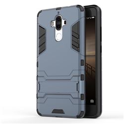 Armor Premium Tactical Grip Kickstand Shockproof Dual Layer Rugged Hard Cover for Huawei Mate9 Mate 9 - Navy