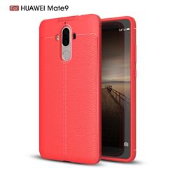 Luxury Auto Focus Litchi Texture Silicone TPU Back Cover for Huawei Mate9 Mate 9 - Red