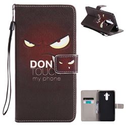 Angry Eyes PU Leather Wallet Case for Huawei Mate9 Mate 9