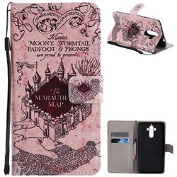 Castle The Marauders Map PU Leather Wallet Case for Huawei Mate9 Mate 9