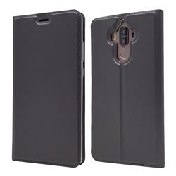 Ultra Slim Card Magnetic Automatic Suction Leather Wallet Case for Huawei Mate9 Mate 9 - Star Grey