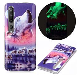 Wolf Howling Noctilucent Soft TPU Back Cover for Xiaomi Mi 10 / Mi 10 Pro 5G