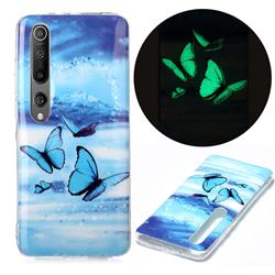 Flying Butterflies Noctilucent Soft TPU Back Cover for Xiaomi Mi 10 / Mi 10 Pro 5G