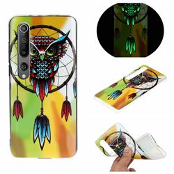 Owl Wind Chimes Noctilucent Soft TPU Back Cover for Xiaomi Mi 10 / Mi 10 Pro 5G