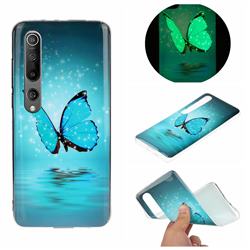 Butterfly Noctilucent Soft TPU Back Cover for Xiaomi Mi 10 / Mi 10 Pro 5G