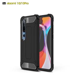 King Kong Armor Premium Shockproof Dual Layer Rugged Hard Cover for Xiaomi Mi 10 / Mi 10 Pro 5G - Black Gold