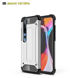 King Kong Armor Premium Shockproof Dual Layer Rugged Hard Cover for Xiaomi Mi 10 / Mi 10 Pro 5G - White