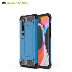 King Kong Armor Premium Shockproof Dual Layer Rugged Hard Cover for Xiaomi Mi 10 / Mi 10 Pro 5G - Sky Blue