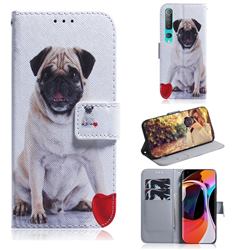 Pug Dog PU Leather Wallet Case for Xiaomi Mi 10 / Mi 10 Pro 5G
