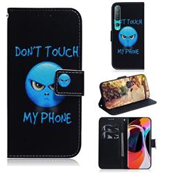 Not Touch My Phone PU Leather Wallet Case for Xiaomi Mi 10 / Mi 10 Pro 5G