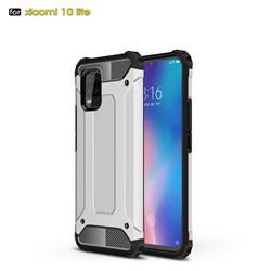 King Kong Armor Premium Shockproof Dual Layer Rugged Hard Cover for Xiaomi Mi 10 Lite - White