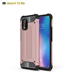 King Kong Armor Premium Shockproof Dual Layer Rugged Hard Cover for Xiaomi Mi 10 Lite - Rose Gold