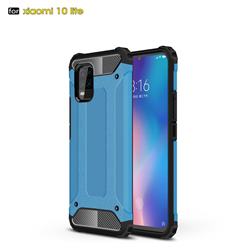 King Kong Armor Premium Shockproof Dual Layer Rugged Hard Cover for Xiaomi Mi 10 Lite - Sky Blue
