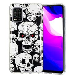 Red-eye Ghost Skull Noctilucent Soft TPU Back Cover for Xiaomi Mi 10 Lite