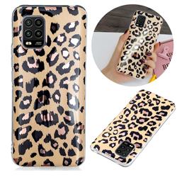 Leopard Galvanized Rose Gold Marble Phone Back Cover for Xiaomi Mi 10 Lite