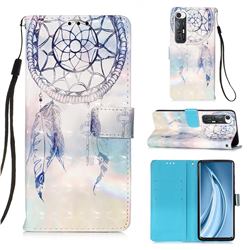 Fantasy Campanula 3D Painted Leather Wallet Case for Xiaomi Mi 10S