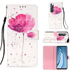 Watercolor 3D Painted Leather Wallet Case for Xiaomi Mi 10S