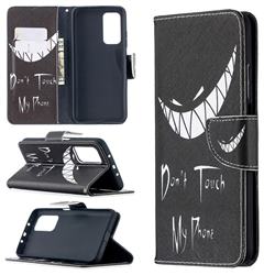 Crooked Grin Leather Wallet Case for Xiaomi Mi 10T / 10T Pro 5G