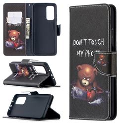 Chainsaw Bear Leather Wallet Case for Xiaomi Mi 10T / 10T Pro 5G