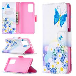 Butterflies Flowers Leather Wallet Case for Xiaomi Mi 10T / 10T Pro 5G