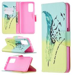 Feather Bird Leather Wallet Case for Xiaomi Mi 10T / 10T Pro 5G