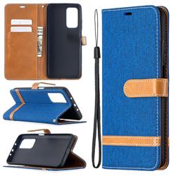 Jeans Cowboy Denim Leather Wallet Case for Xiaomi Mi 10T / 10T Pro 5G - Sapphire