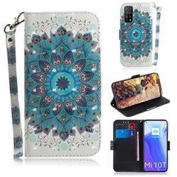 Peacock Mandala 3D Painted Leather Wallet Phone Case for Xiaomi Mi 10T / 10T Pro 5G
