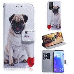 Pug Dog PU Leather Wallet Case for Xiaomi Mi 10T / 10T Pro 5G