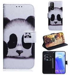 Sleeping Panda PU Leather Wallet Case for Xiaomi Mi 10T / 10T Pro 5G