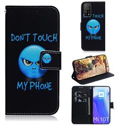 Not Touch My Phone PU Leather Wallet Case for Xiaomi Mi 10T / 10T Pro 5G